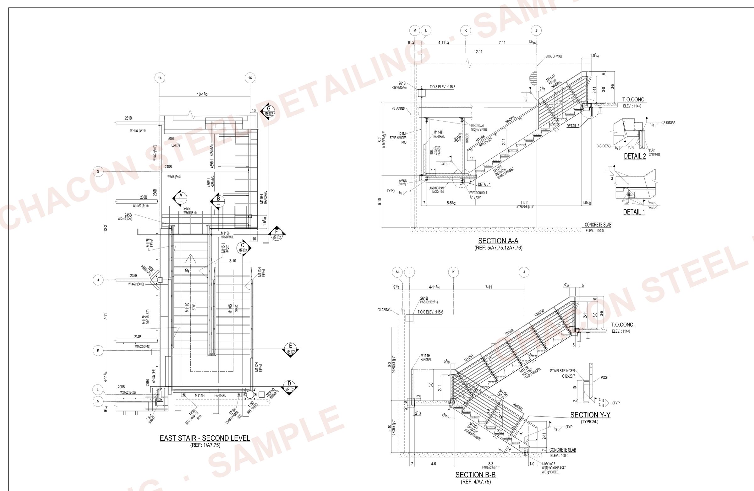 Stair erection sheet